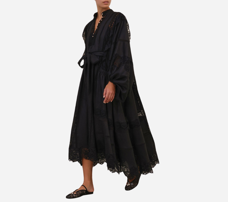 ZIM-CRUSH LACE BILLOW DRESS