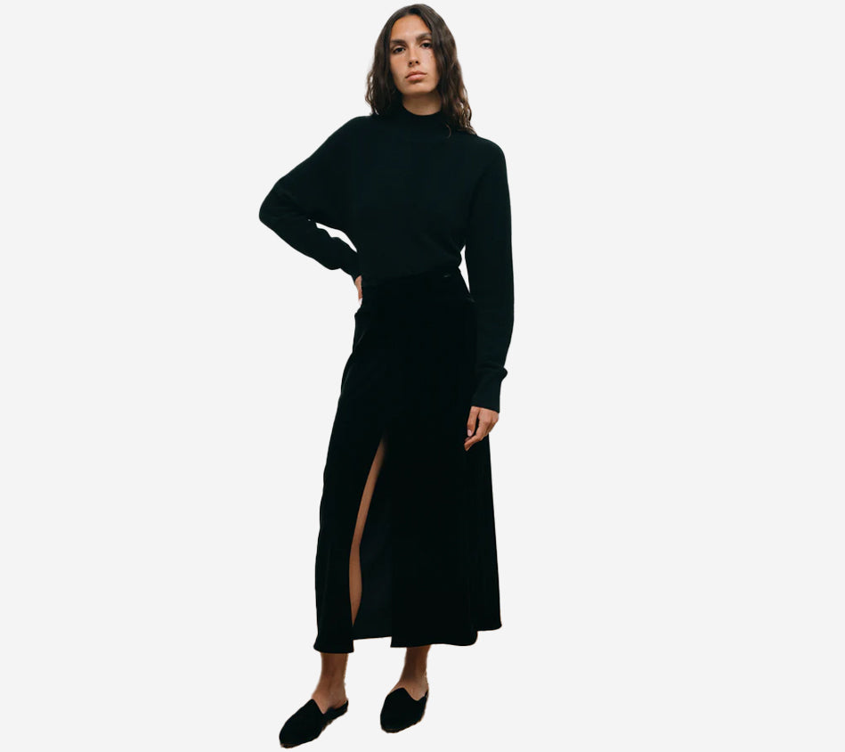 LES-MOCK NECK SWEATER