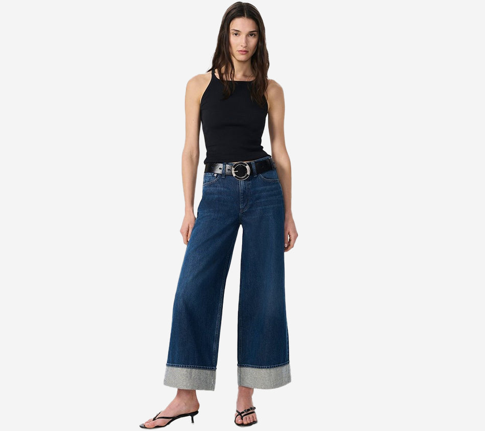 RNB-SOFIE HIGH-RISE ANKLE WIDE LEG WITH CUFF