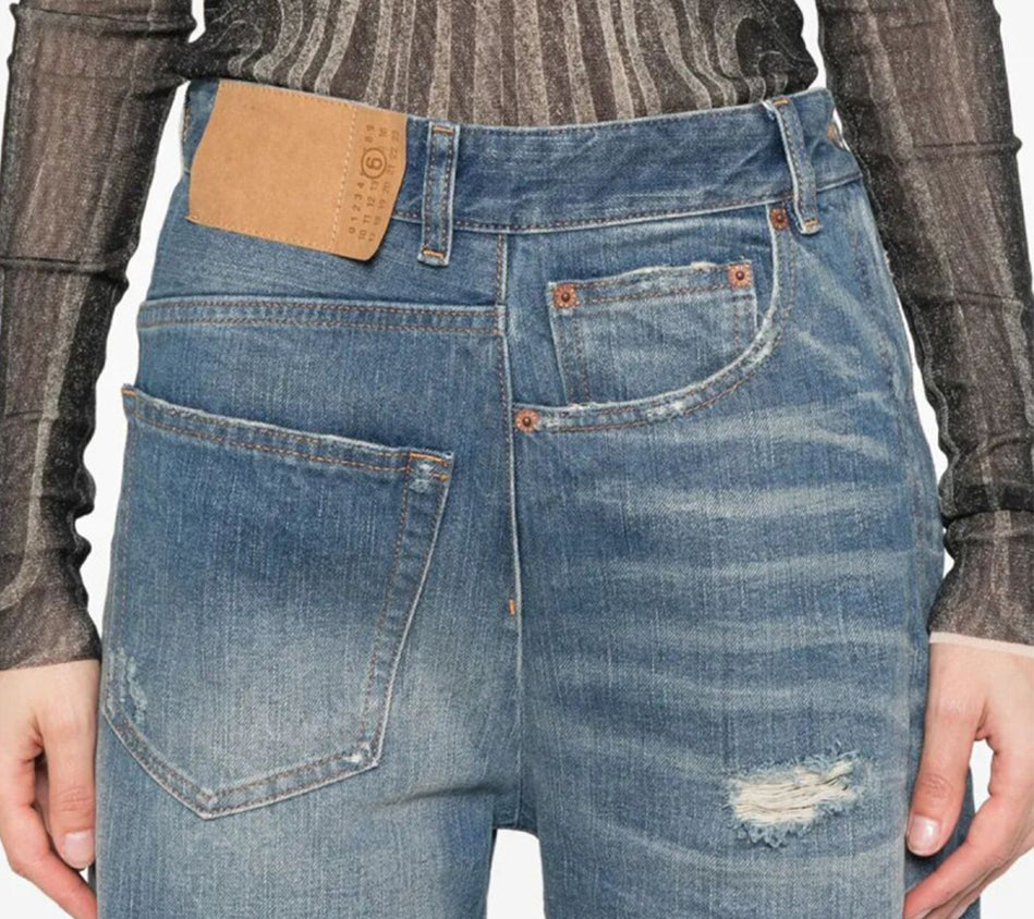 MM6-RECONSTRUCTIVE JEANS
