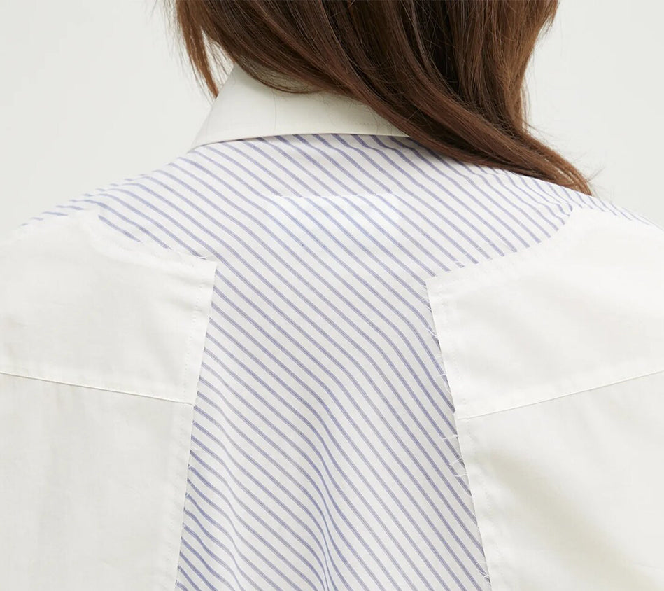MM6-CROPPED SHIRT
