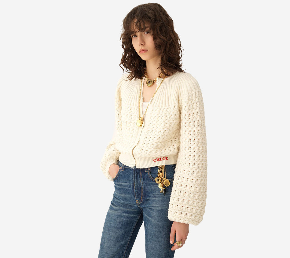 CHL-LONG SLV CHUNKY KNIT SWEATER