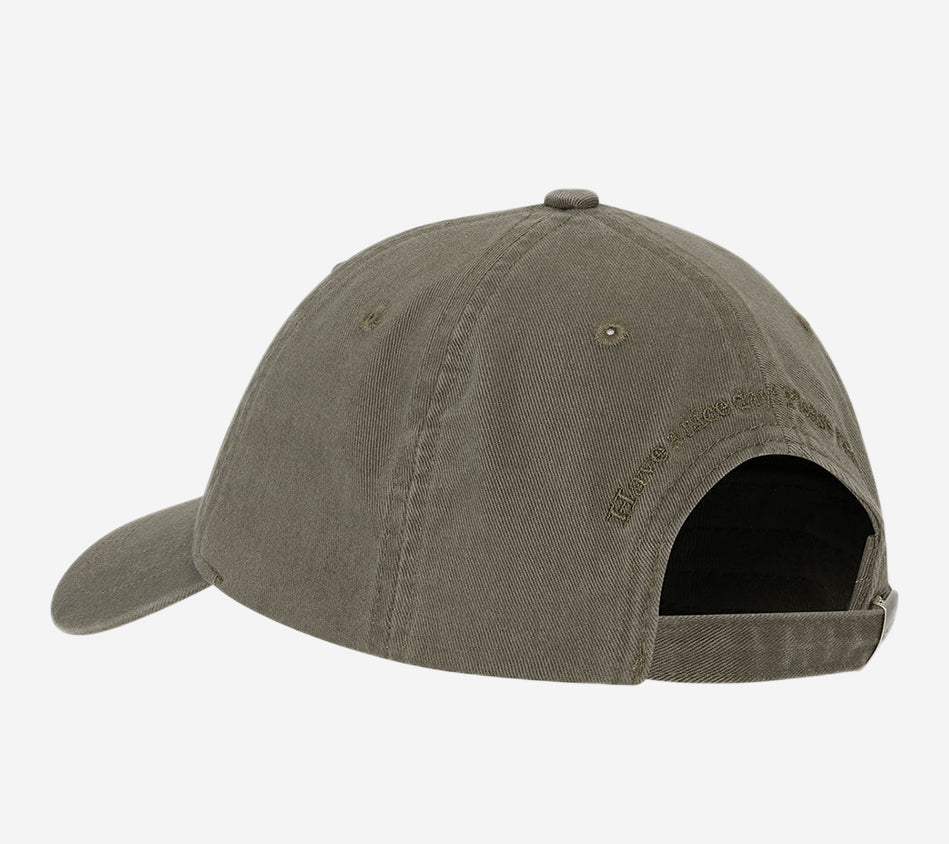 GAN-WASHED COTTON CANVAS CAP EMB