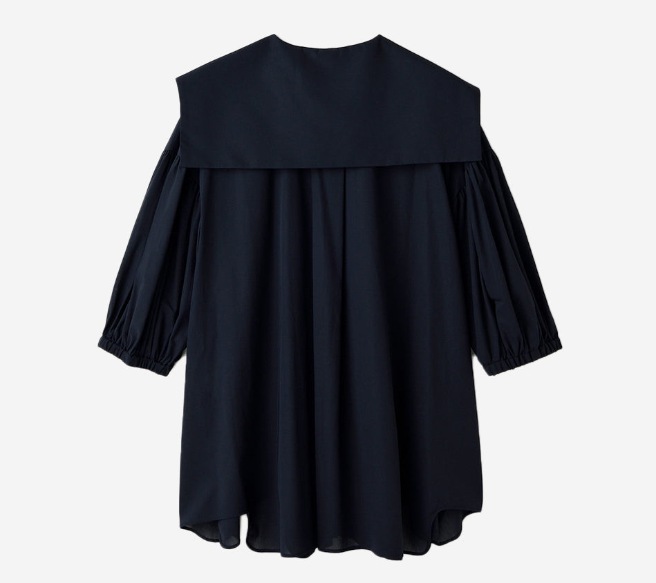 ENF-SAILOR COLLAR VOLUME BLOUSE
