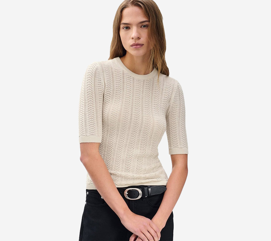 RNB-FRANCESCA MERINO SS SWEATER