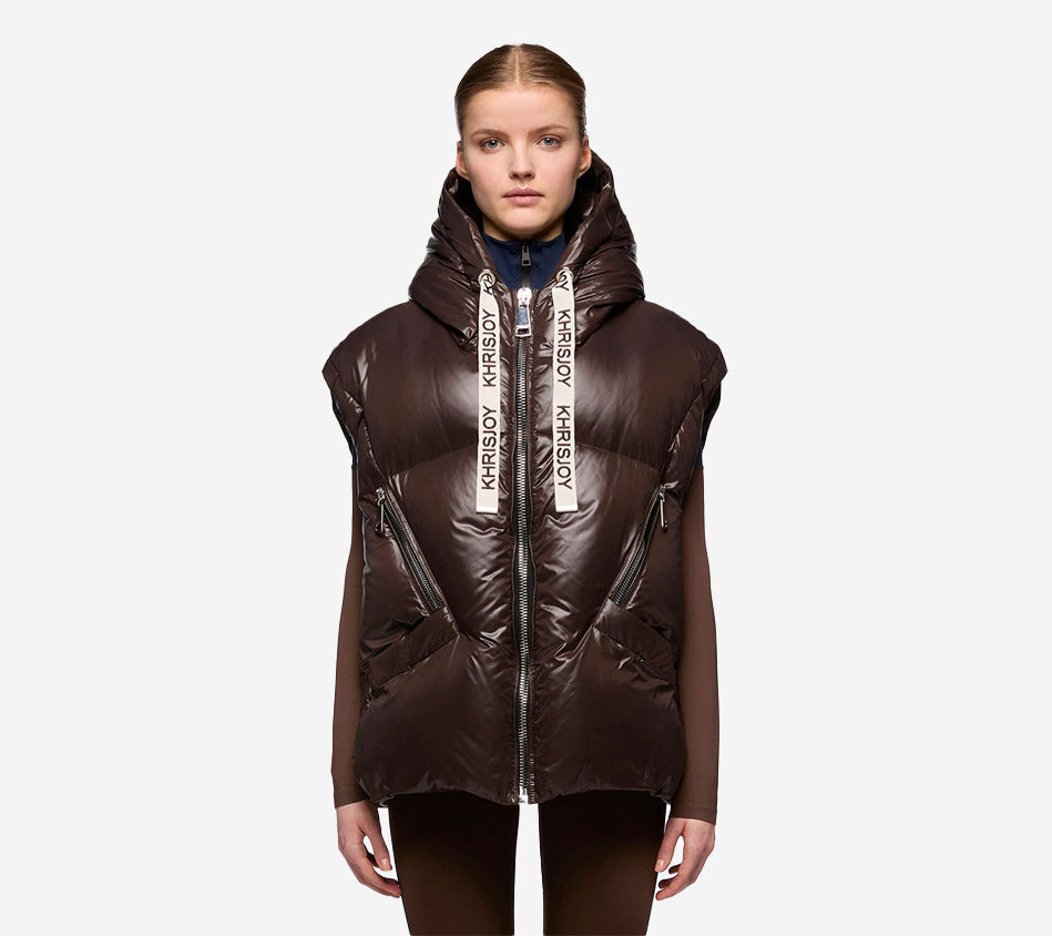 KRJ-VEST ICONIC MILANO IN SHINY NYLON