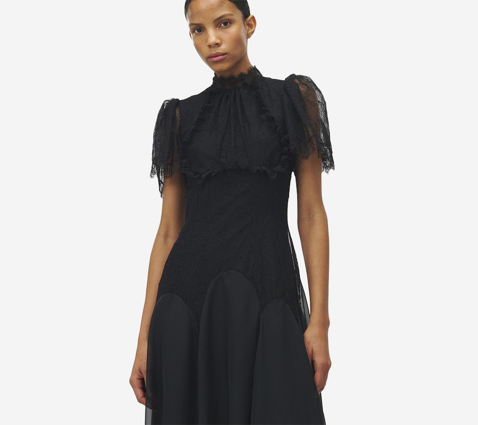 AMQ-EVENING LACE DRESS