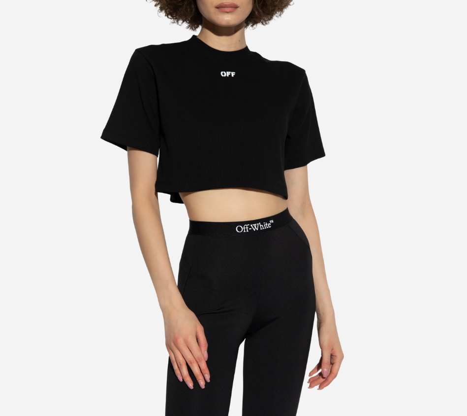 OWH-OFF STAMP RIB CROPPED TEE