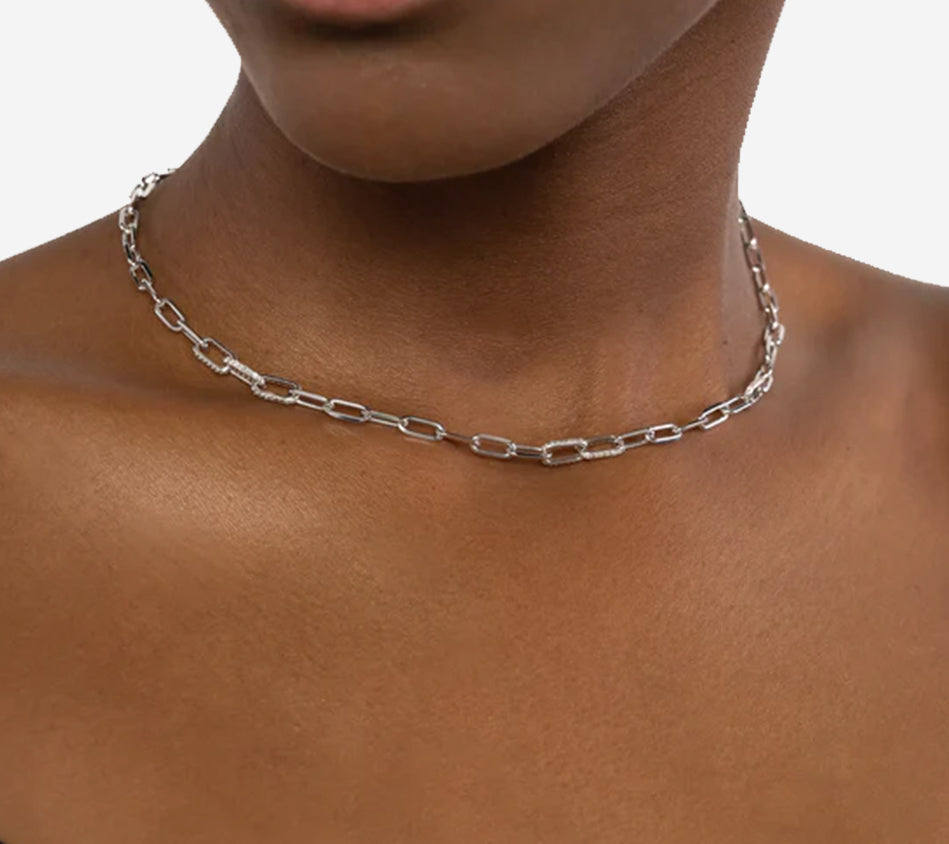 BRT-NECKLACE CHAIN FINE WHITE Serial n. AAB16522 Gold Net Weight 12 g