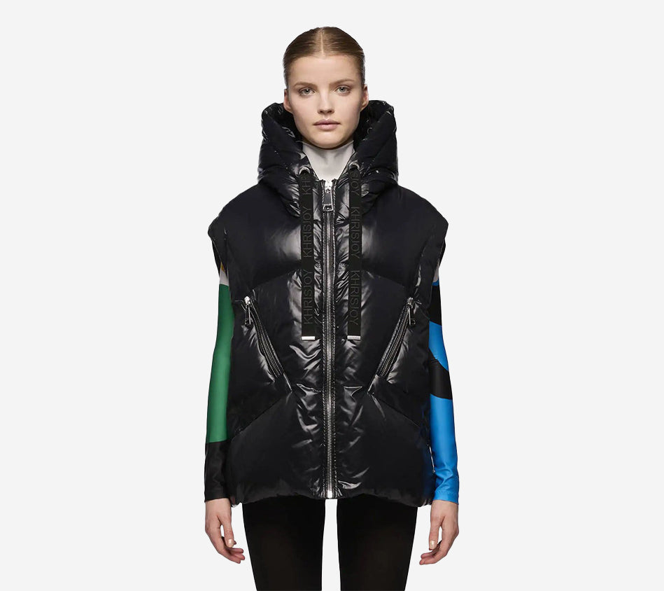 KRJ-VEST ICONIC MILANO IN SHINY NYLON