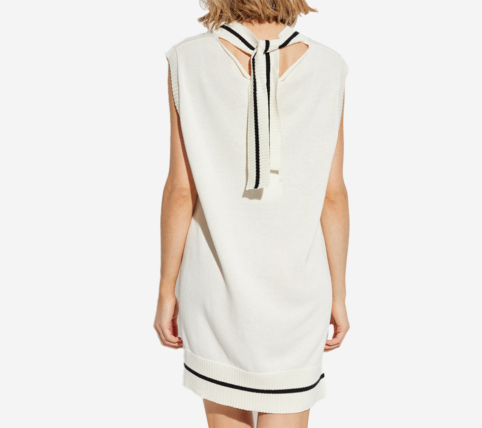 MM6-SLVLESS KNIT MINI DRESS