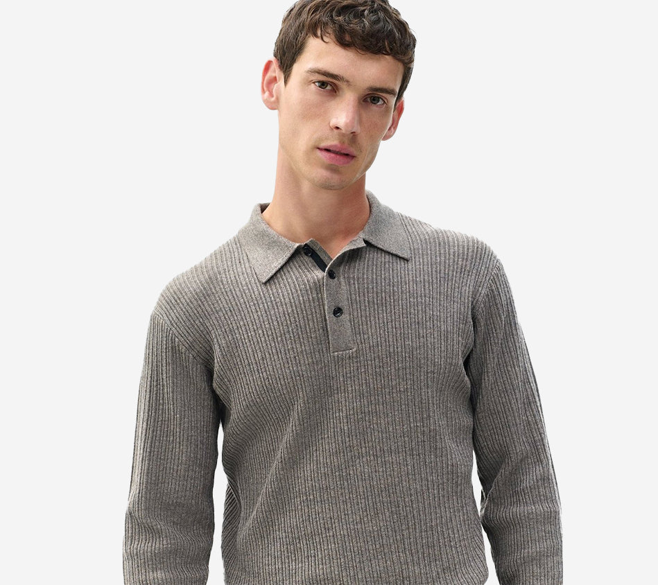 RNB-CRAWFORD CASH BLEND LS POLO
