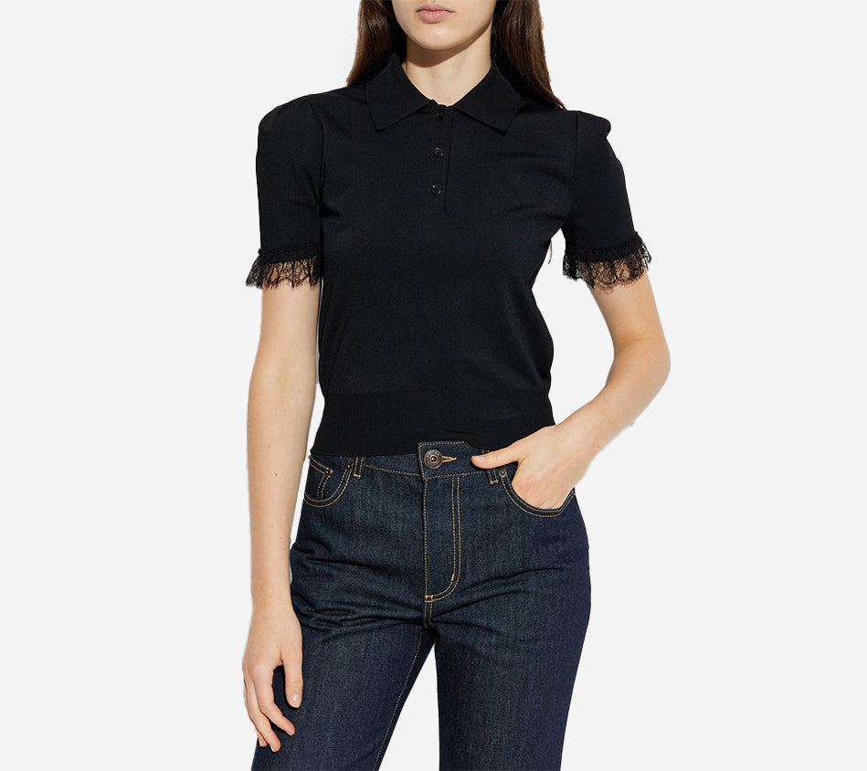 AMQ-POLO COLLAR K TOP