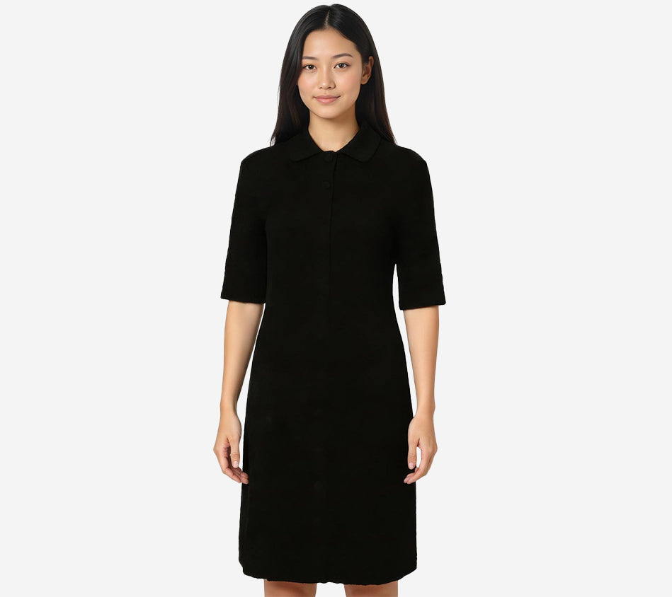 JIL-3D FLOWER SHORT SHIRT DRESS