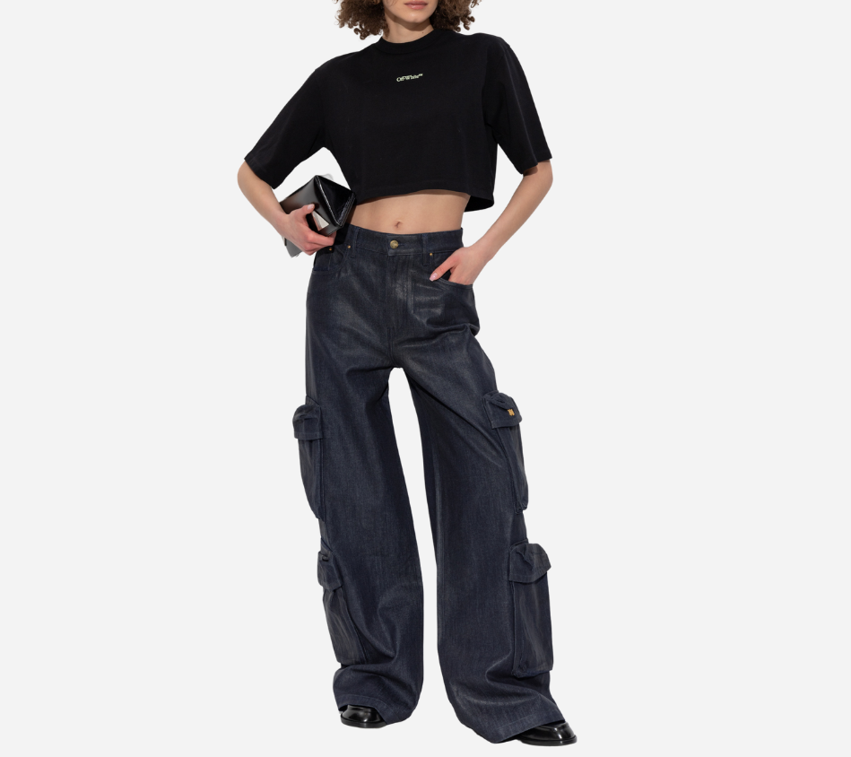 OWH-DOUBLE ARROWS S/S CROPPED TEE