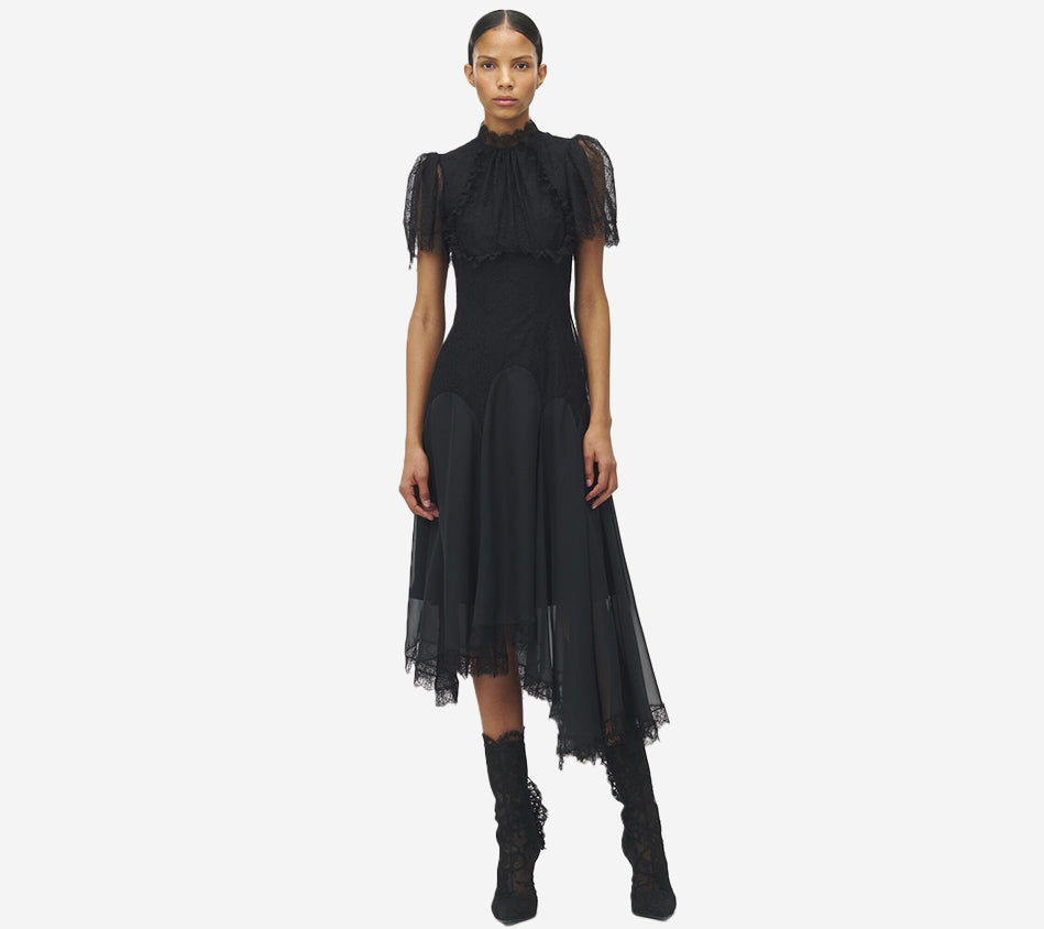 AMQ-EVENING LACE DRESS