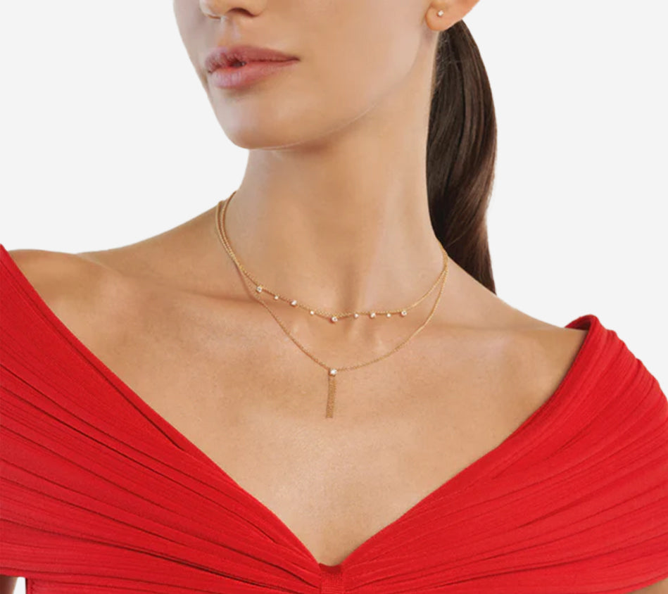 BRT-NECKLACE MULTISOLITAIRE Y Serial n. AAB54175 Gold Net Weight 3,98 g