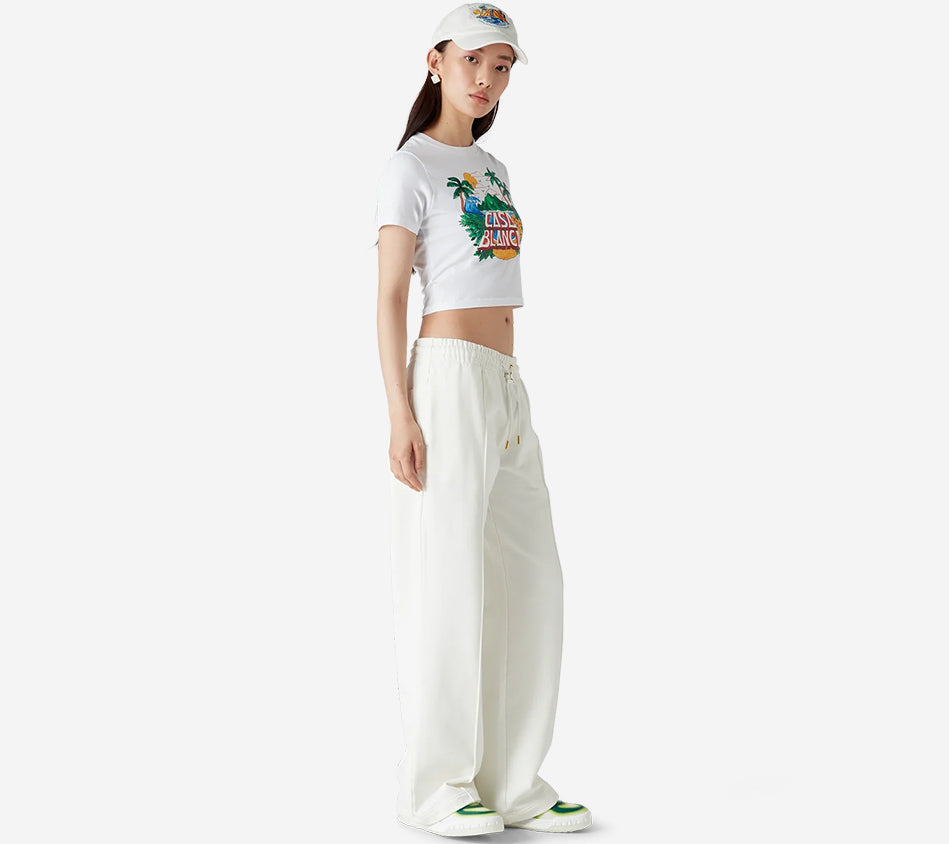 CSB-CASA BEACH WAVE PRINTED OPEN HEM JOGGER