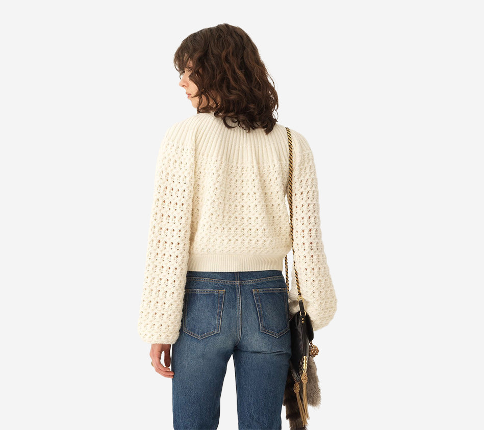 CHL-LONG SLV CHUNKY KNIT SWEATER