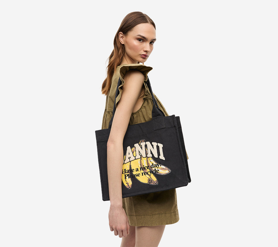 GAN-LARGE EASY SHOPPER BANANA PRINT
