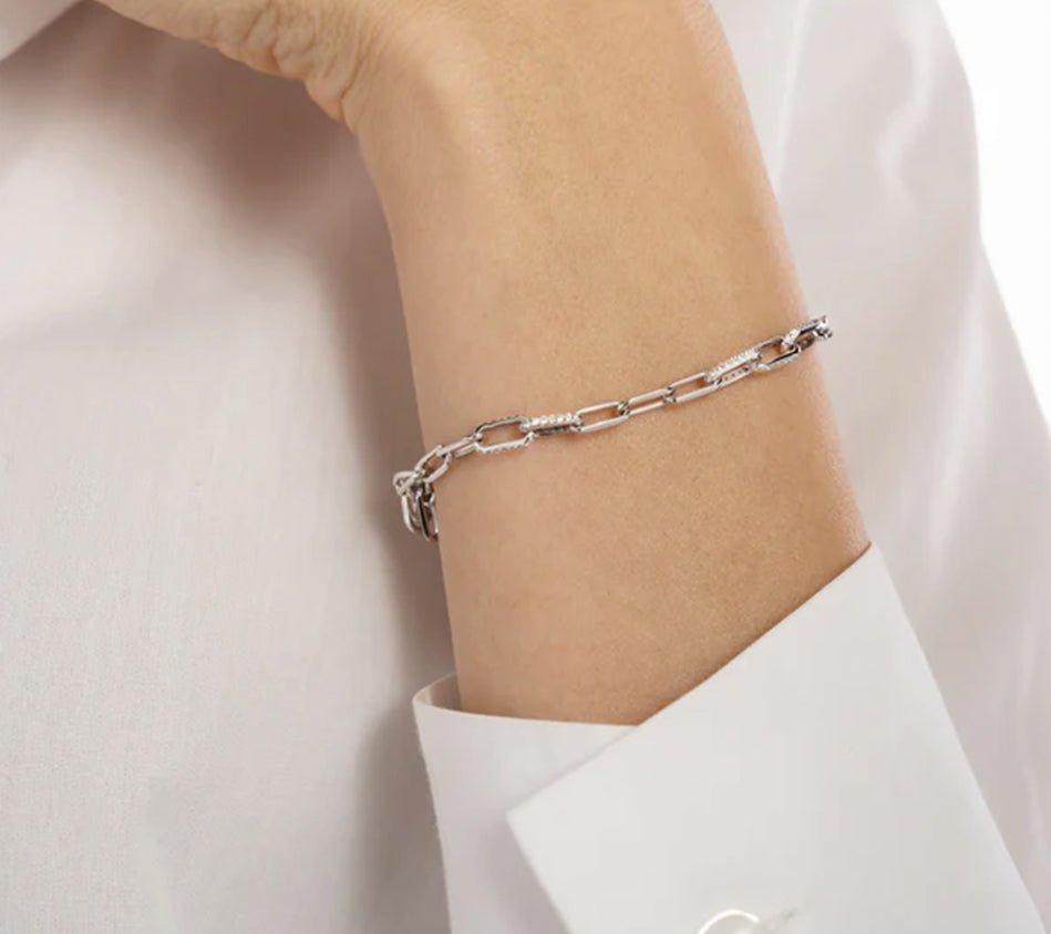 BRT-BRACELET CHAIN FINE WHITE Serial n. AAB39387 Gold Net Weight 5,7 g