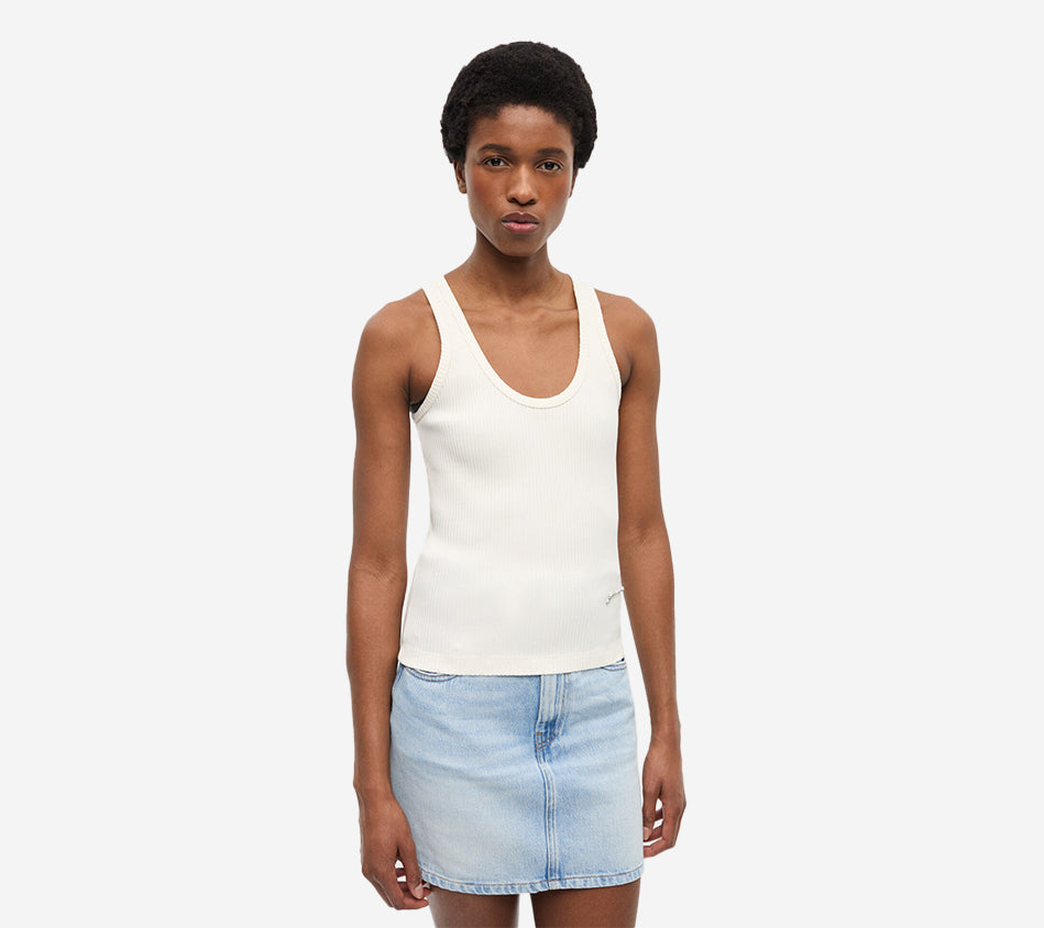 GAN-HEAVY RIB JERSEY TANK TOP