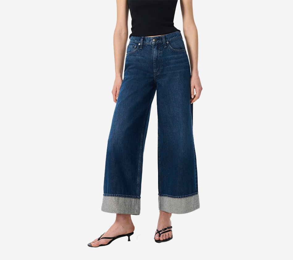 RNB-SOFIE HIGH-RISE ANKLE WIDE LEG WITH CUFF