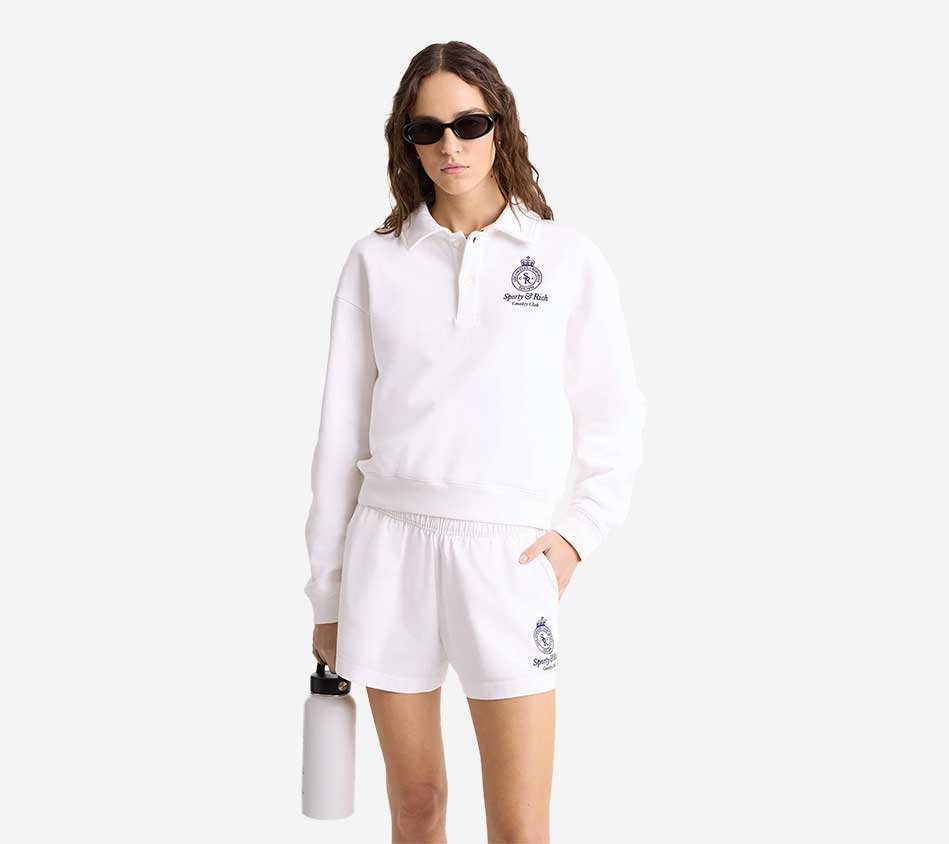 SPR-CROWN COUNTRY EMBROIDERED CROPPED POLO