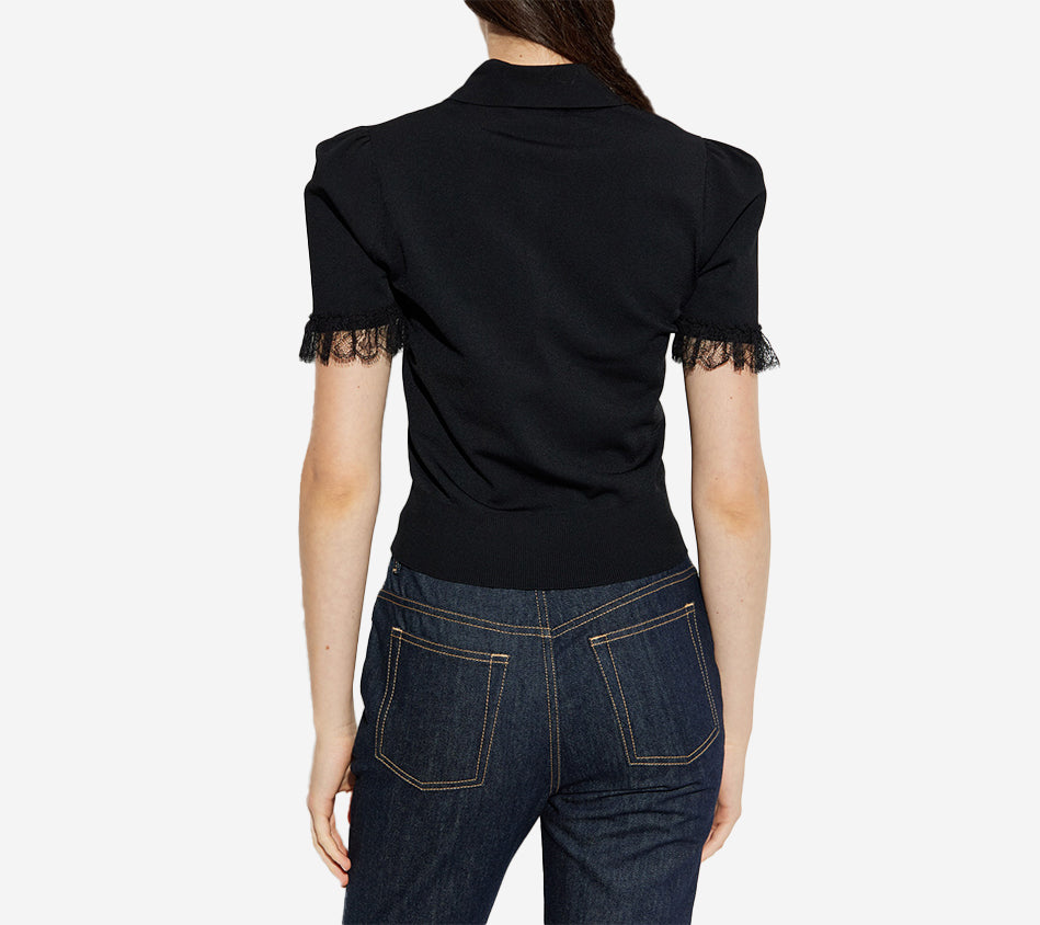 AMQ-POLO COLLAR K TOP