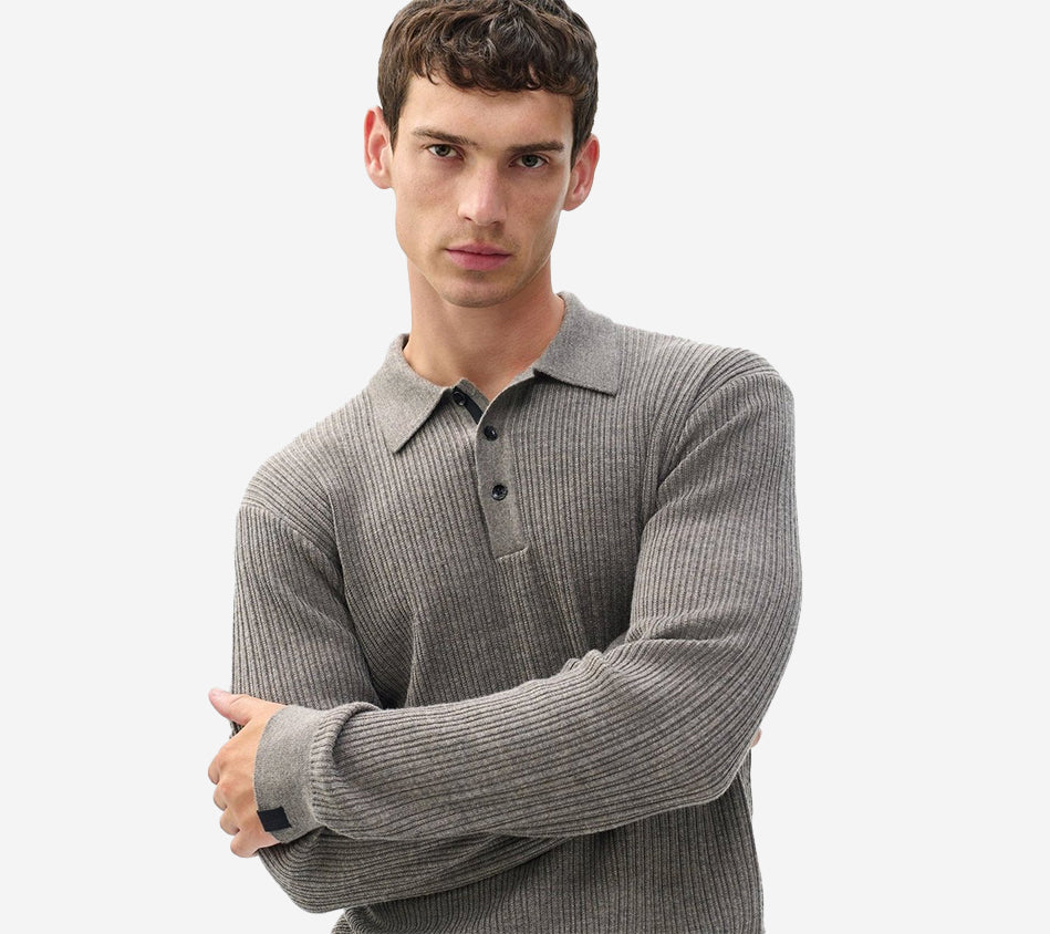 RNB-CRAWFORD CASH BLEND LS POLO