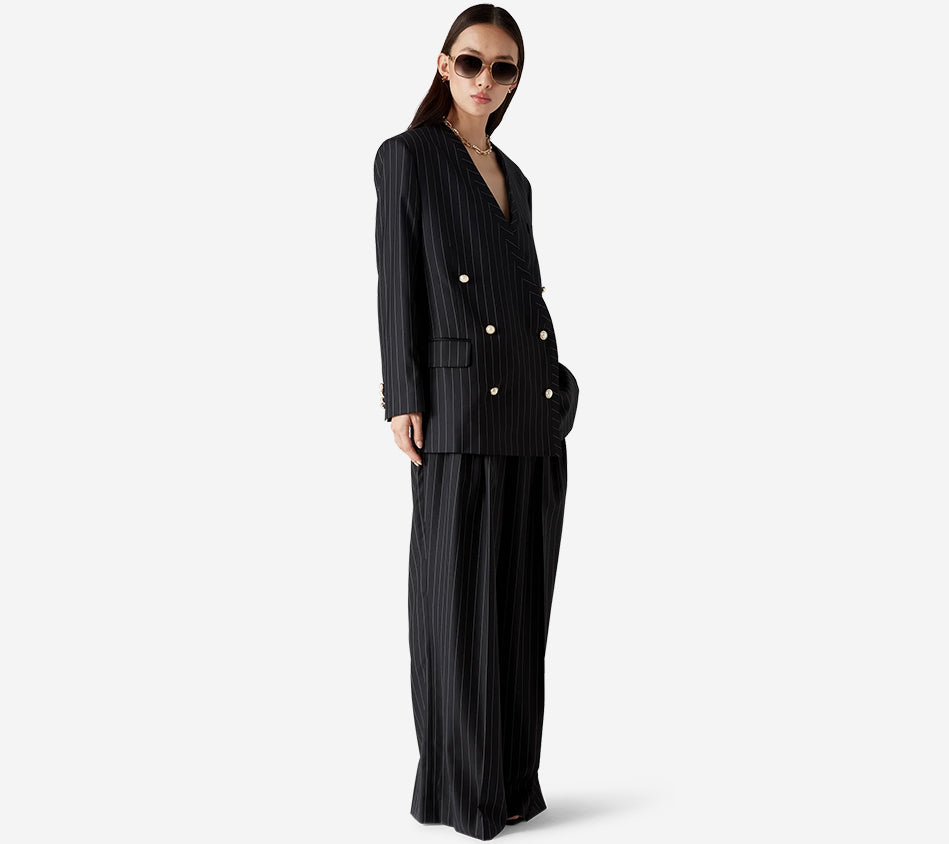 CSB-THREE PLEAT TROUSERS