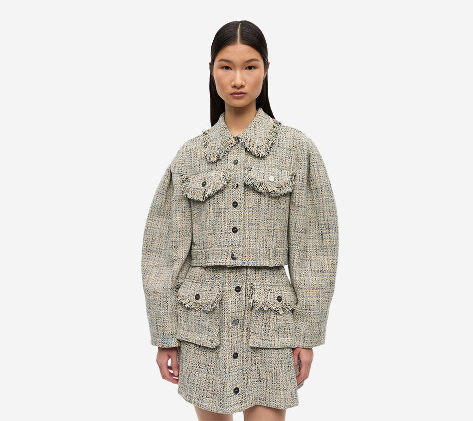 GAN-SUMMER TWEED JACKET