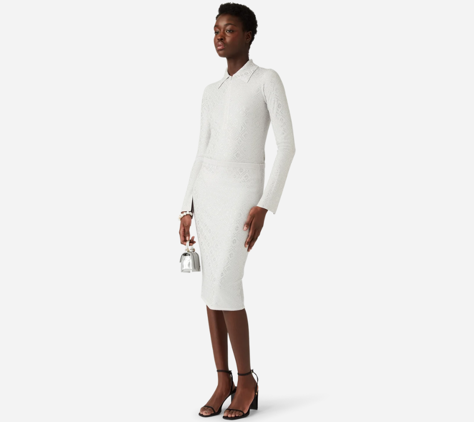 CSB-CRYSTAL MONOGRAM BODYSUIT