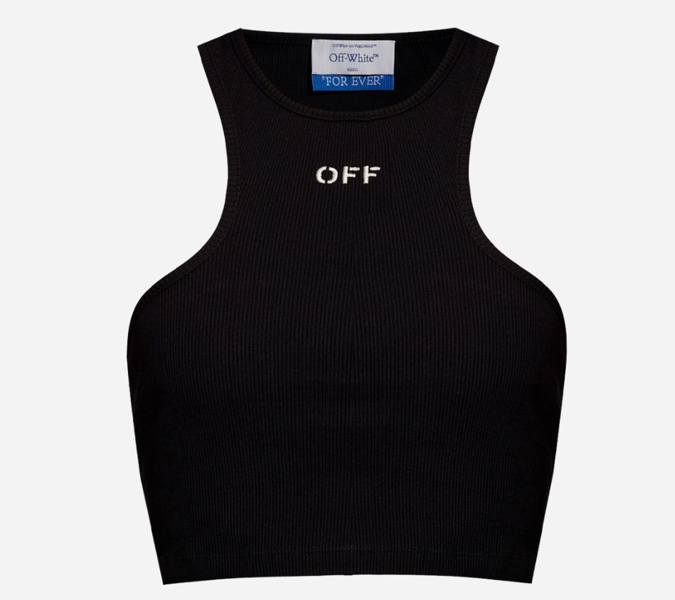 OWH-OFF STAMP RIB ROWING TOP