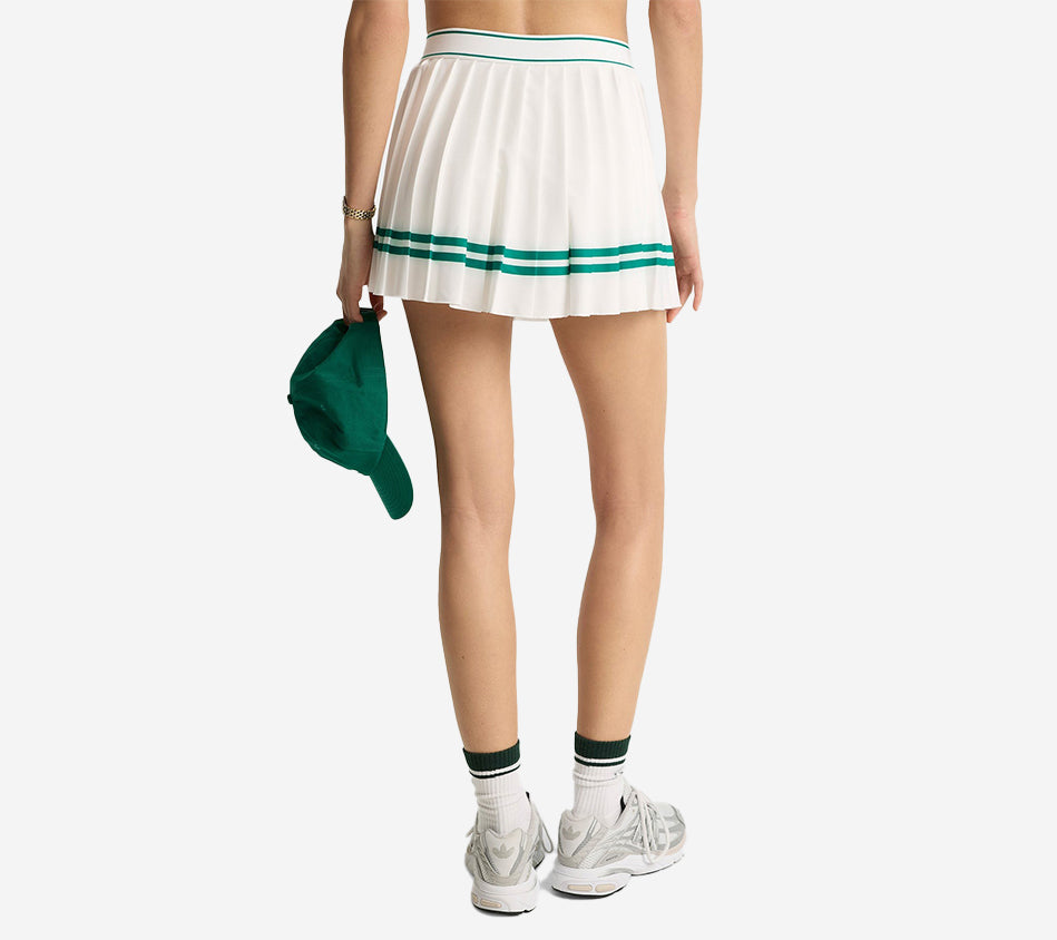 SPR-ITALIC LOGO PLEATED SKIRT
