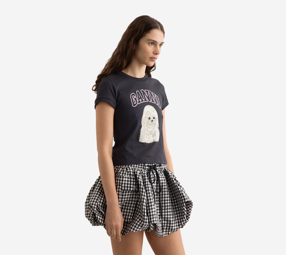 GAN-BASIC COTTON JERSEY POODLE BABY FIT T-SHIRT