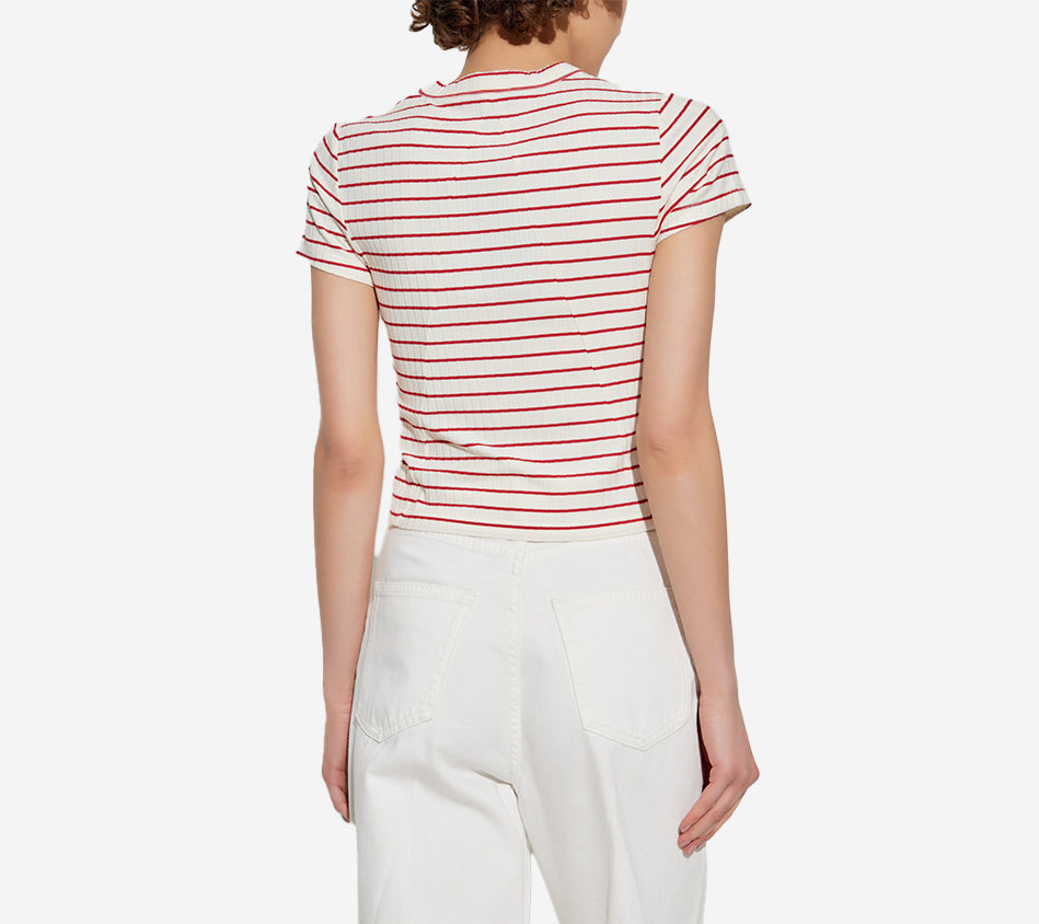 RNB-LUCA STRIPE RIB BABY TEE