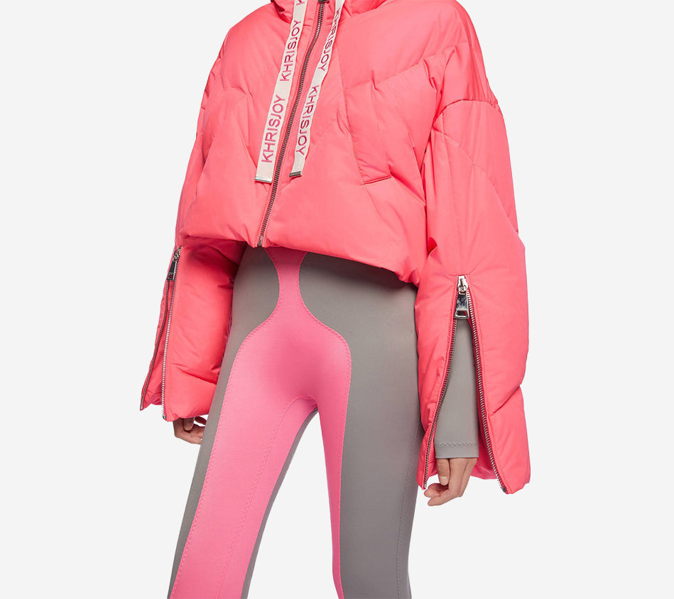 KRJ-CROP ICONIC MILANO IN MAT NYLON