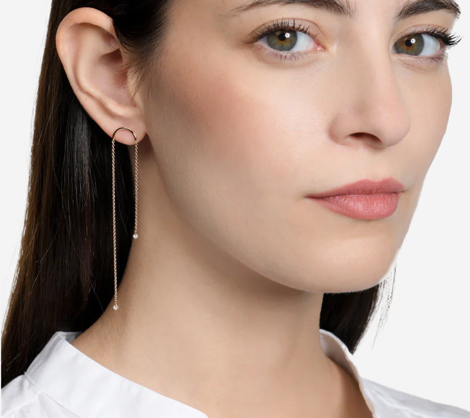 BRT-EARRING DIAMONDS ARCH YELLOW Serial n AAB59468 Gold Net Weight 1,0 g