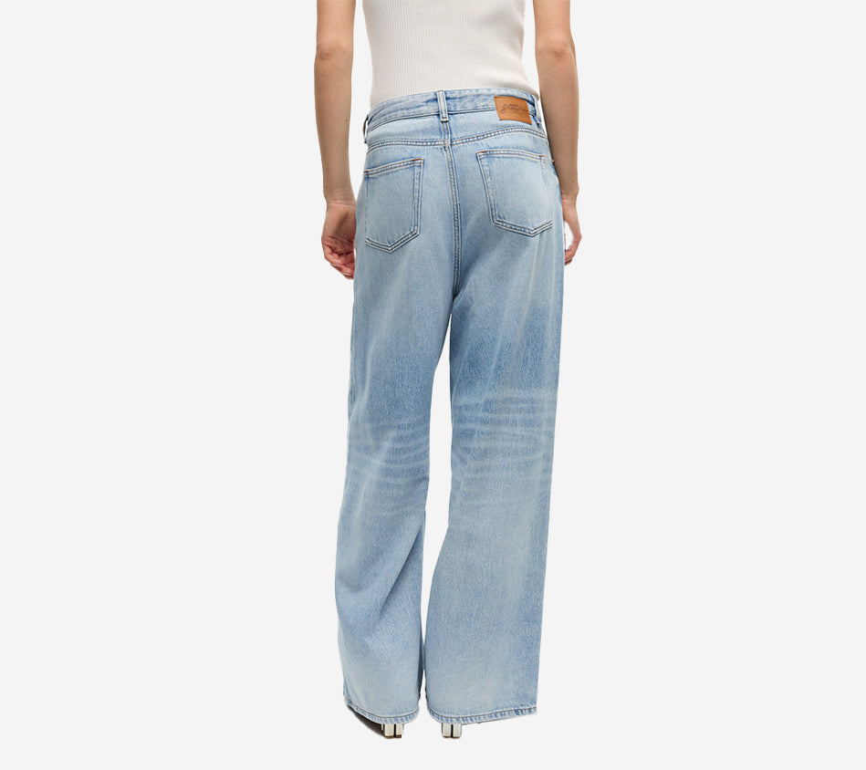 GAN-SOFT RIGID DENIM BAGGY JEANS