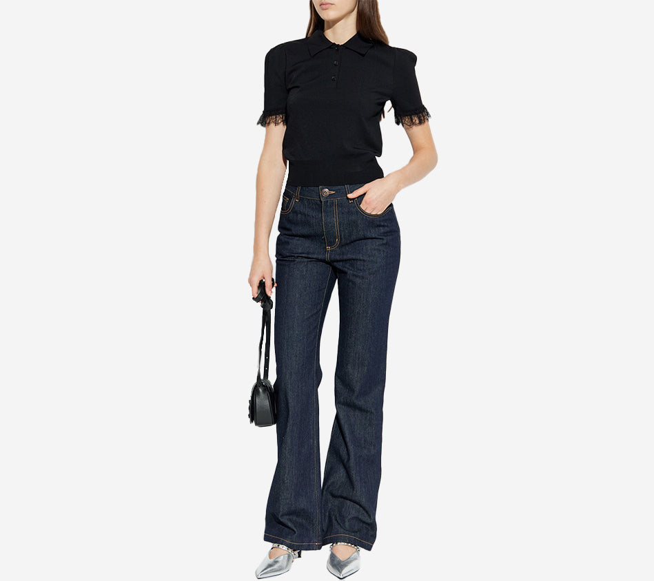 AMQ-POLO COLLAR K TOP