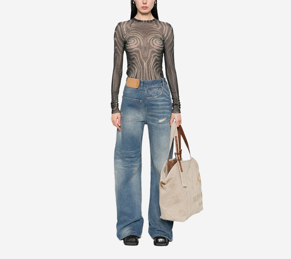 MM6-RECONSTRUCTIVE JEANS