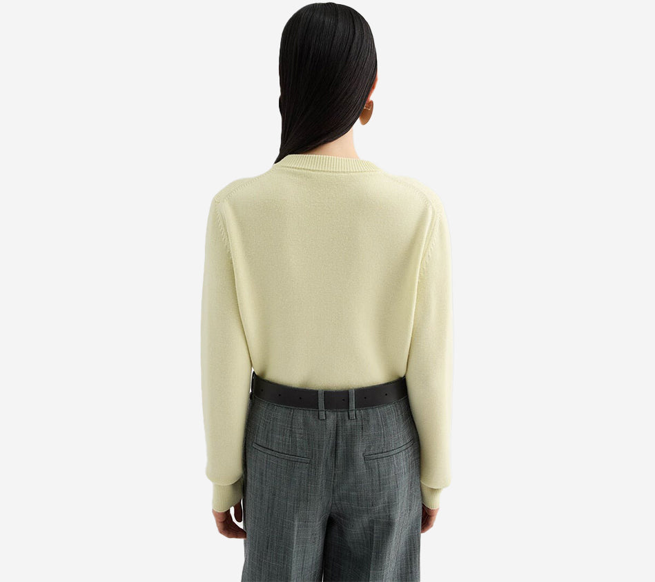 JIL-CN LS CARDIGAN W/ VELVET EMB