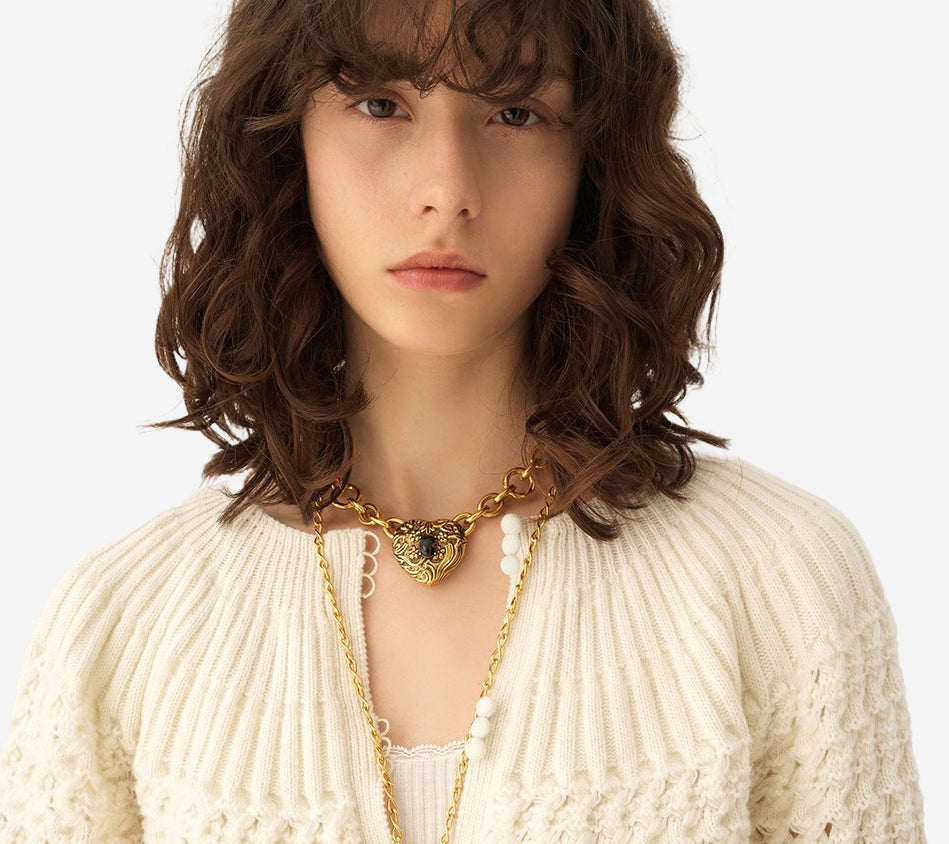 CHL-LONG SLV CHUNKY KNIT SWEATER