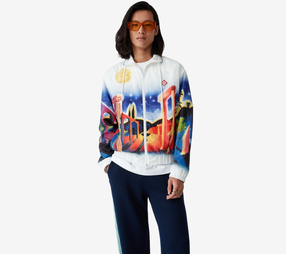 CSB-MENS PRINTED WINDBREAKER JACKET