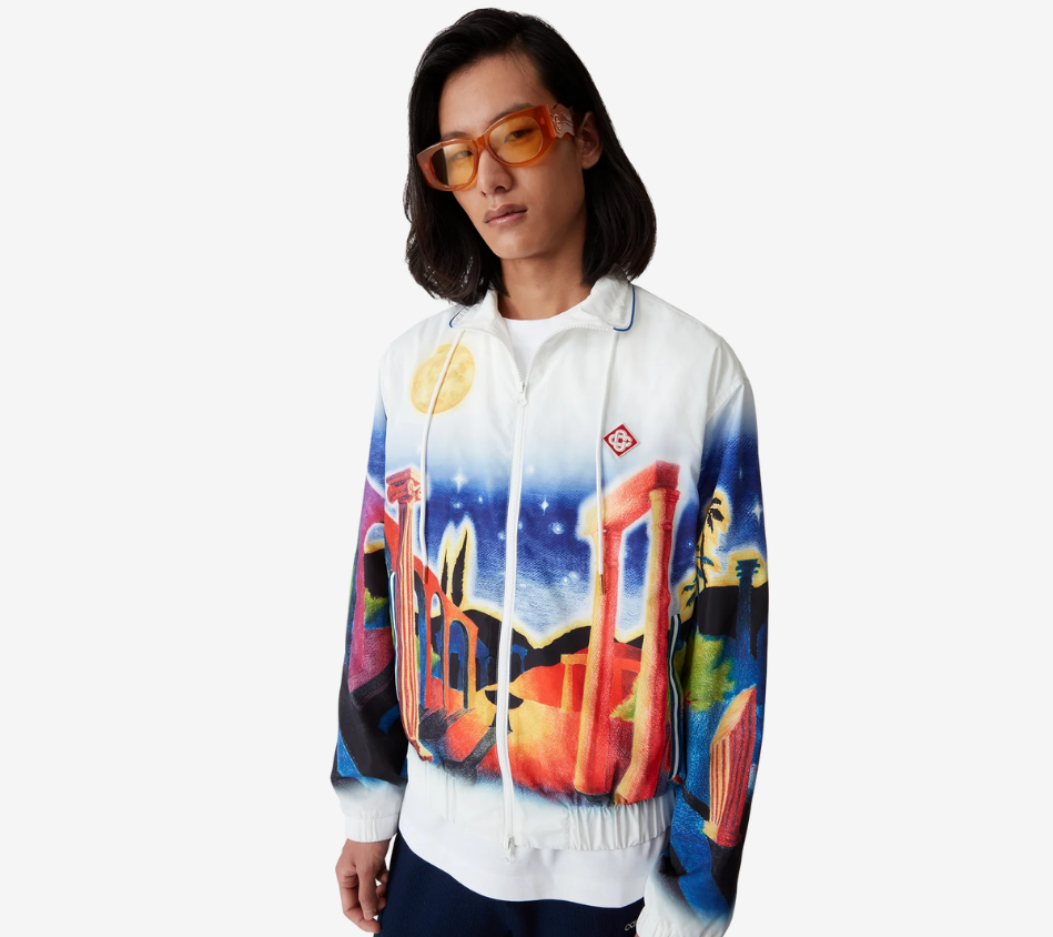 CSB-MENS PRINTED WINDBREAKER JACKET