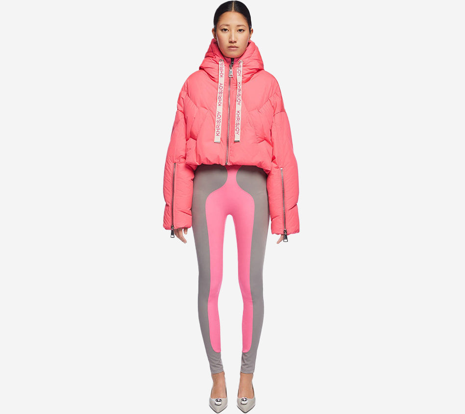 KRJ-CROP ICONIC MILANO IN MAT NYLON