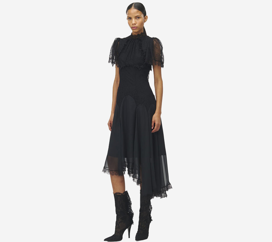 AMQ-EVENING LACE DRESS