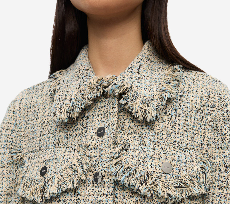 GAN-SUMMER TWEED JACKET
