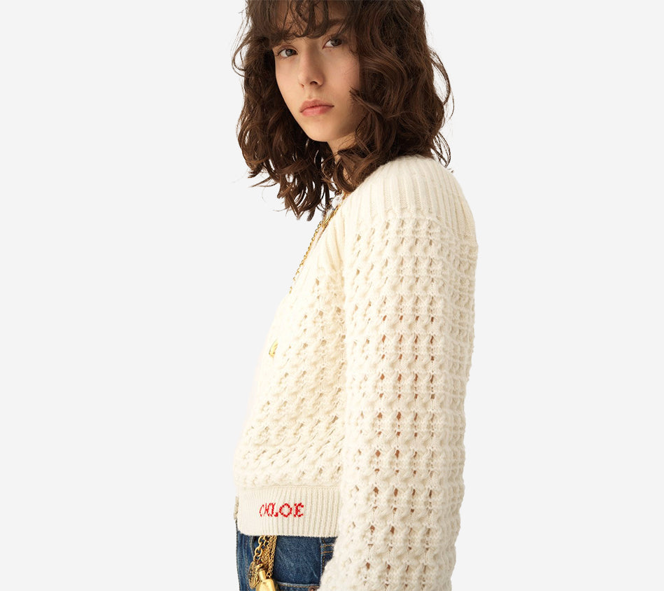 CHL-LONG SLV CHUNKY KNIT SWEATER